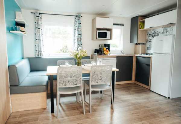 Intérieur mobil-home XXL - Mobil-home équipé pour 10 personnes