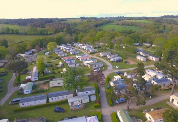 Vue aérienne des mobil-homes - MOBIL-HOME XXL : Stacaravan 10 personen