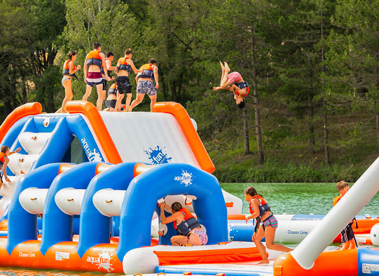 Campsite les Lacs d'Armagnac water games