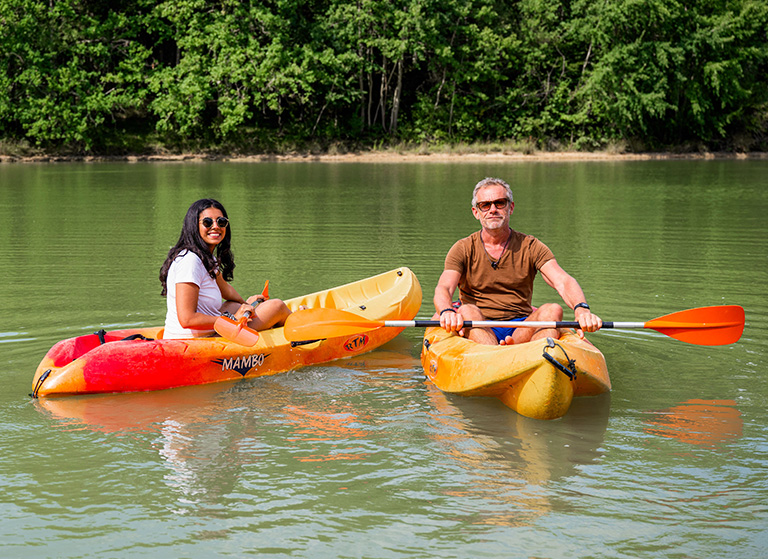 Les Lacs d'Armagnac kayak campsite