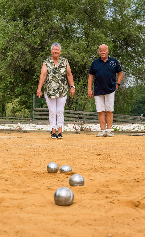 Camping les Lacs d'Armagnac pétanque