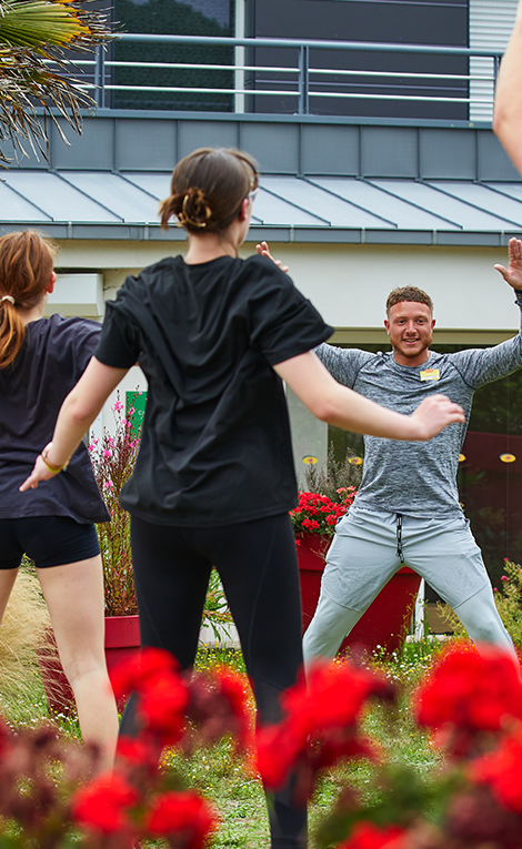 camping les pins activites gym