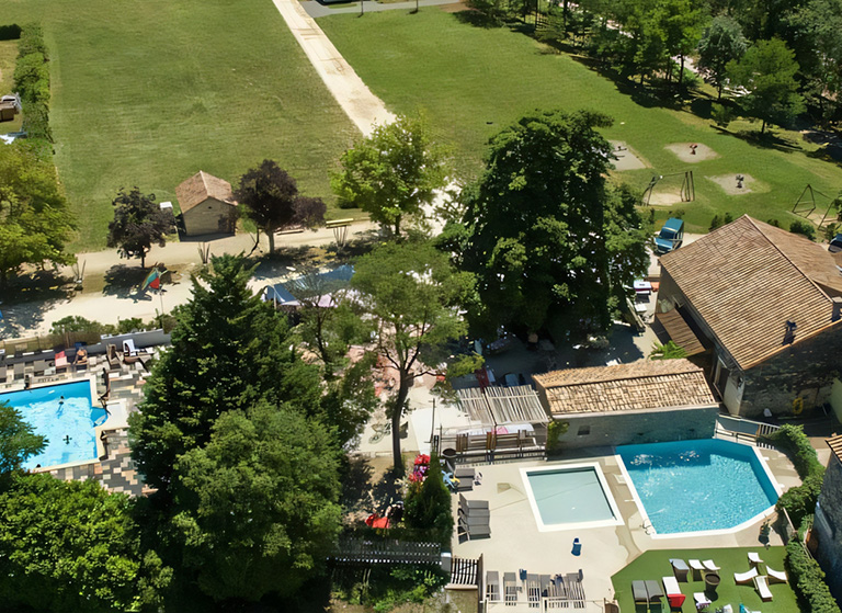 camping medrose vue du ciel