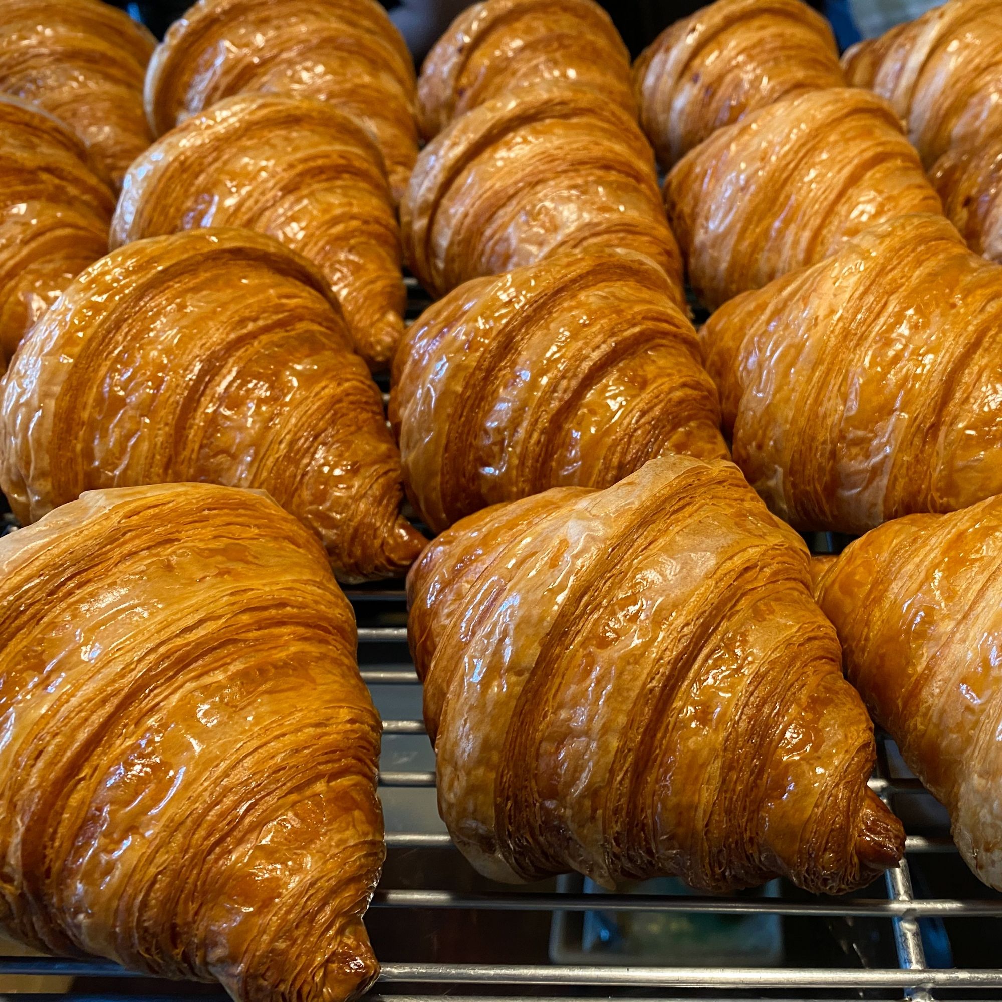 croissants and groceries