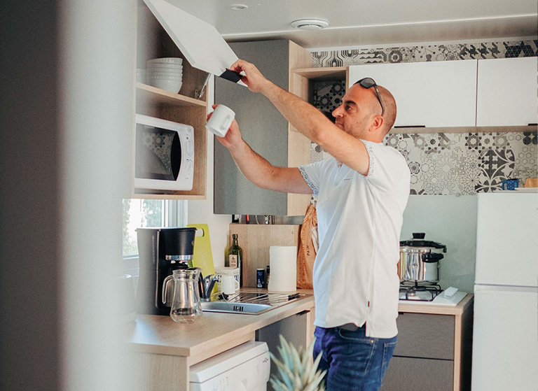 mobil homes XXL cuisine et salle a manger